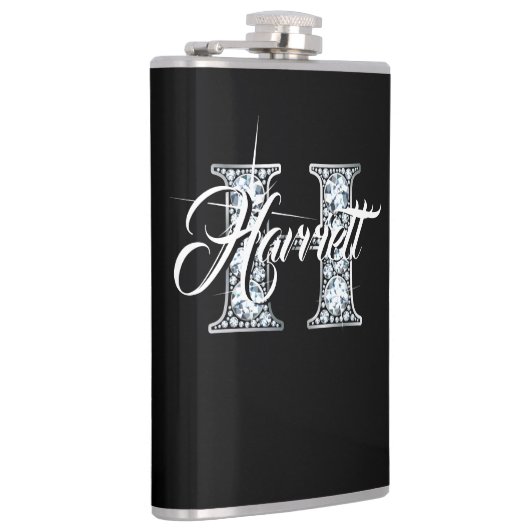 H Faux Diamond Monogram Heupfles (Rechts)