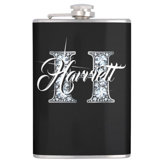 H Faux Diamond Monogram Heupfles (Voorkant)