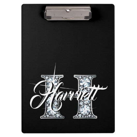 H Faux Diamond Monogram Klembord (Voorkant)