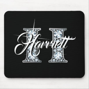 H Faux Diamond Monogram Muismat