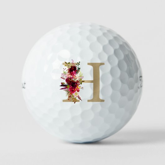 H Floral Golfballen (Voorkant)