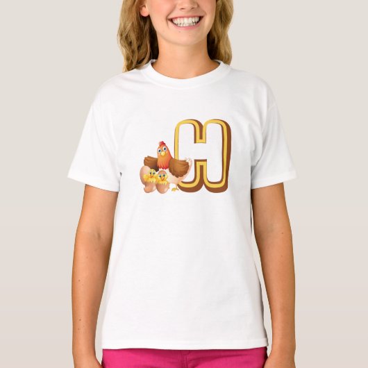 H for Hen T-shirt (Voorkant)