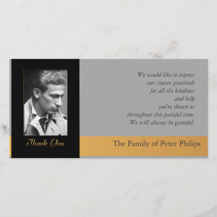 H Fotosympathie Hartelijk dank voor gouden pijplei Bedankkaart