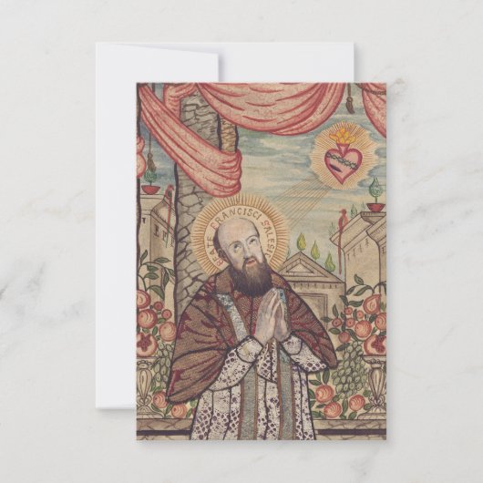 H. Franciscus de Sales Heilige kaart (Voorkant)