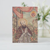 H. Franciscus de Sales Heilige kaart (Staand voorkant)