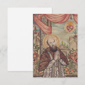 H. Franciscus de Sales Heilige kaart (Voorkant / Achterkant)