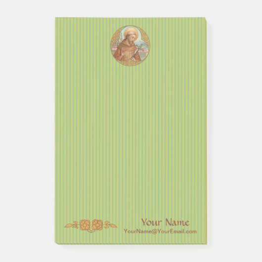 H. Franciscus van Assisi (BK 002) 4"x6" Post-it® Notes (Voorkant)