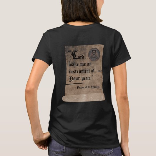 H. Franciscus van Assisi OFS T-shirt (Achterkant)