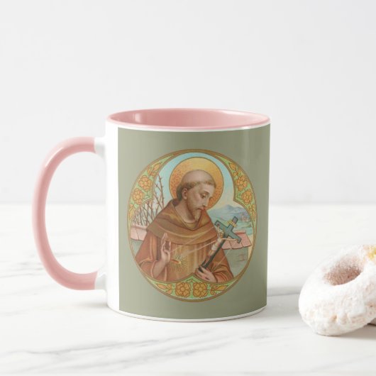 H. Franciscus van Assisië (BK 002) Mok (Met donut)