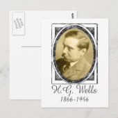 H. G. Wells Briefkaart (Voorkant / Achterkant)