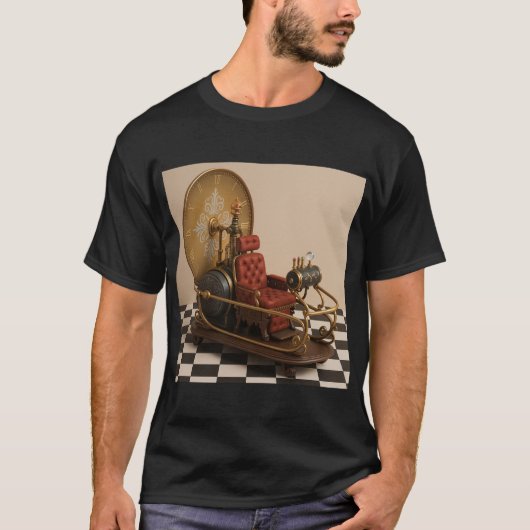 H.G. Wells, de tijdmachine T-shirt (Voorkant)