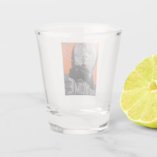 H.G wells dingen te komen borrelglas Shot Glas (Achterkant)