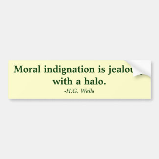 H.G. Wells HYPOCRISIE bumpersticker