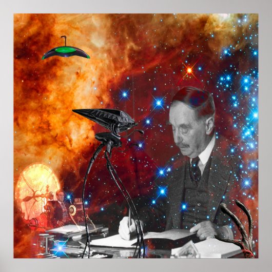 H.G.Wells Sciencefiction Poster (Voorkant)