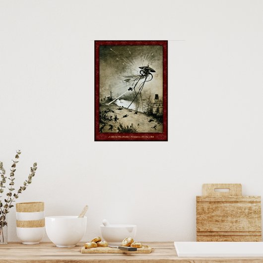 H G Wells War of the Worlds Poster 1 (Keuken)