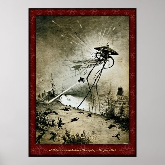 H G Wells War of the Worlds Poster 1 (Voorkant)