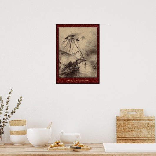 H G Wells War of the Worlds Poster 8 (Keuken)