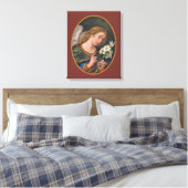 H. Gabriël de Aartsengel (M 035) Canvas Afdruk (Insitu (Slaapkamer))