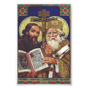 H.H. Cyrillus en Methodius Apostelen van de Slaven Foto Afdruk