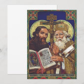 H.H. Cyrillus en Methodius Apostelen van de Slaven Kaart (Voorkant / Achterkant)