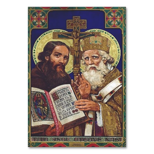 H.H. Cyrillus en Methodius Apostelen van de Slaven Kaart (Voorkant)