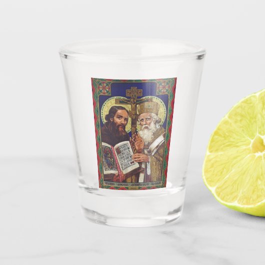 H.H. Cyrillus en Methodius Apostelen van de Slaven Shot Glas (Voorkant)
