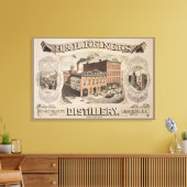 H.& H. Reiners Distillery Building in Brooklyn, NY Canvas Afdruk (Insitu (Woonkamer))