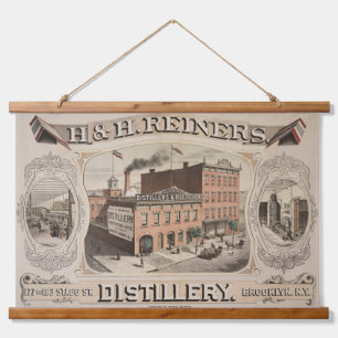 H.& H. Reiners Distillery Building in Brooklyn, NY Hangend Wandkleed