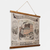 H.& H. Reiners Distillery Building in Brooklyn, NY Hangend Wandkleed (Gebogen)