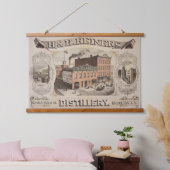 H.& H. Reiners Distillery Building in Brooklyn, NY Hangend Wandkleed (Slaapkamer)
