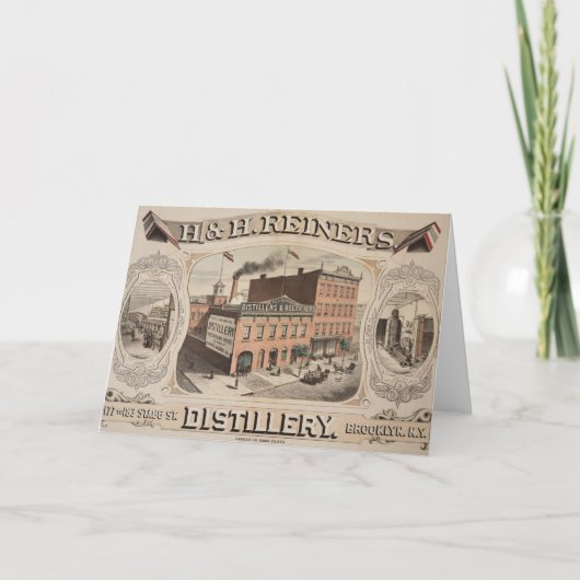 H.& H. Reiners Distillery Building in Brooklyn, NY Kaart (Voorkant)