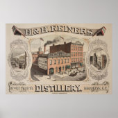 H.& H. Reiners Distillery Building in Brooklyn, NY Poster (Voorkant)