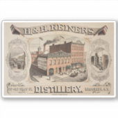 H.& H. Reiners Distillery Building in Brooklyn, NY Sticker (Voorkant)