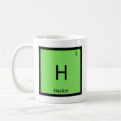 H - Hacker Computer Scheikunde Periodiek Systeem Koffiemok (Links)