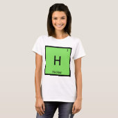 H - Hacker Computer Scheikunde Periodiek Systeem T-shirt (Voorkant volledig)
