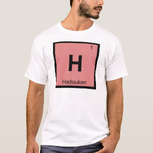 H - Hadouken Meme Scheikunde Periodiek Systeem Sym T-shirt