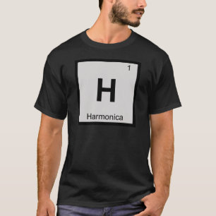 H - Harmonica Muziek Chemie Periodiek Systeem T-shirt