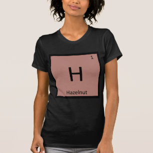 H - Hazelnoot Chemie Periodiek Systeem Symbool T-shirt