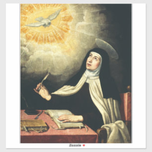 H Heilige Theresia van Avila Mystica van Vuur Kuns Sticker