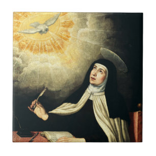 H Heilige Theresia van Avila Mystica van Vuur Kuns Tegeltje