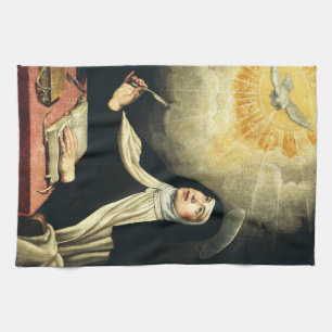 H Heilige Theresia van Avila Mystica van Vuur Kuns Theedoek