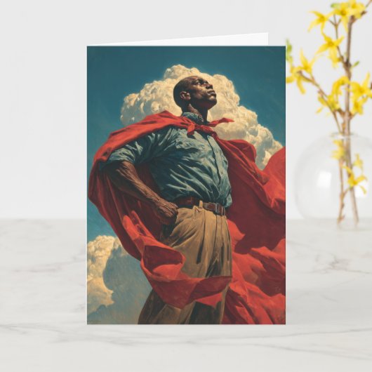 (h) Hero Dad Kaart (Gele Bloem)