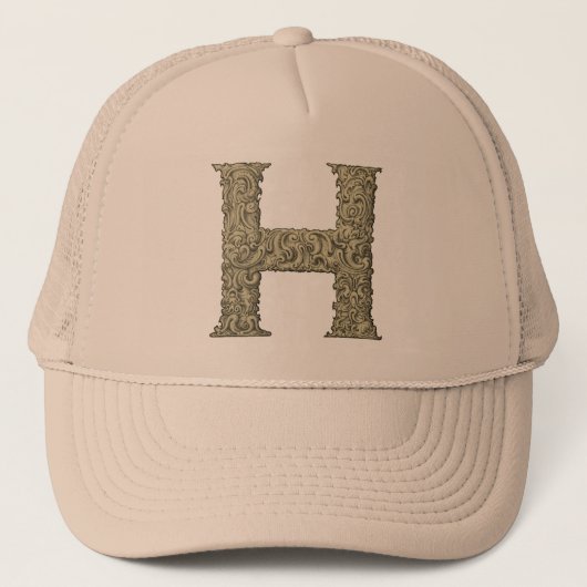 H - Het Falck Alfabet (Golden) Trucker Pet (Voorkant)