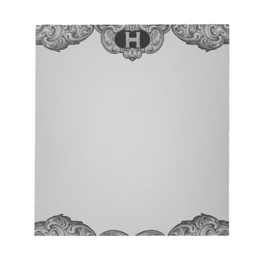 H - Het Falck Alfabet (Silvery) Notitieblok (Voorkant)