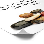 h"Hij die een berg beweegt.." (Confucius) Poster (Hoek)