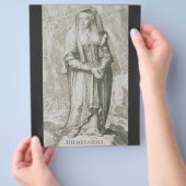 H. Hildegard van Bingen Middeleeuwse Mystieke Kuns Flyer (Hand)