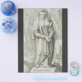 H. Hildegard van Bingen Middeleeuwse Mystieke Kuns Flyer (Enkel)
