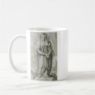 H. Hildegard van Bingen Middeleeuwse Mystieke Kuns Koffiemok