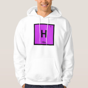 H - Hilo Hawaï scheikunde Periodiek Systeem Symboo Hoodie