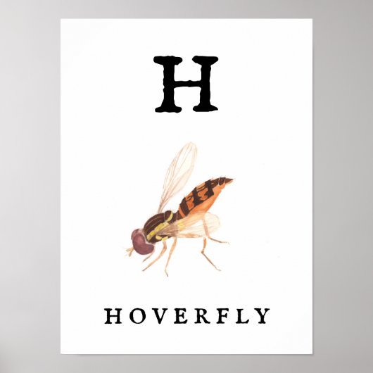 "H"-hogedrukafdruk, waardepapier (matte) Poster (Voorkant)